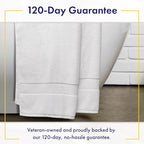 100% Organic Zero-Twist Cotton Towels - GOTS Certified Luxury Bath Towels - Ultra Soft & Plush 700GSM Long-Staple Cotton - 6 Piece Towel Set (White)