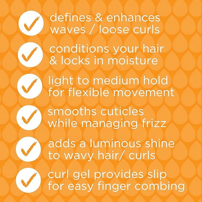 Curl Defining Gel - 100% Vegan, Cruelty Free, Paraben Free - Deep Moisture, Medium Hold, Aloe Vera Based Gel for Curly Hair - Anti-Frizz Curl Definer, Loose Curls and Wavy Hair - 8 Oz