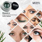 Mommy Makeup Waterproof Stay Put Gel Eyeliner Pot with Micropigments - Smudge-Proof, Long Lasting, Highly Pigmented Cream Eye Liner, 0.14 oz (Hunter)