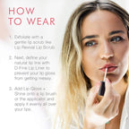 Beauty For Real Lip Gloss + Shine, Light My Fire - Opaque Everyday Red - Non-Sticky Plumping & Hydrating Gloss - Light & Mirror In Cap - Contains Marine Collagen - 0.15 fl oz