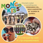 LIP BALM Mongo Kiss 6-Pack (6 tubes) by Eco Lips 100% Organic Beeswax & Cocoa Butter Lip Care with Organic Mongongo Oil - Soothe & Moisturize Dry & Cracked Lips - Made in USA. (Peppermint)