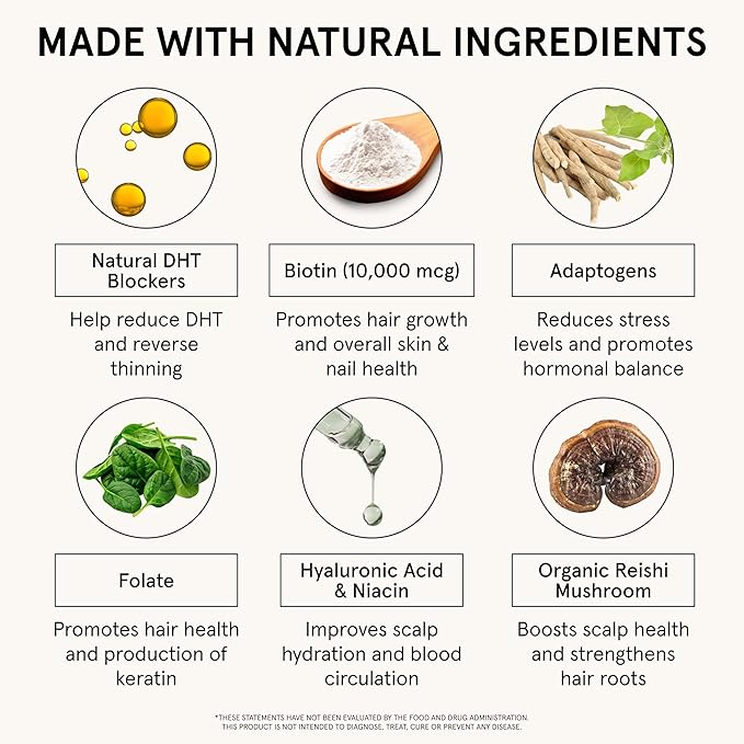 iRestore Hair Growth Supplement – Natural DHT Blockers & Multivitamin Blend – Vegan, Non-GMO, 90 Capsules – Supports Thicker, Stronger Hair for Men and Women – 2-Pack