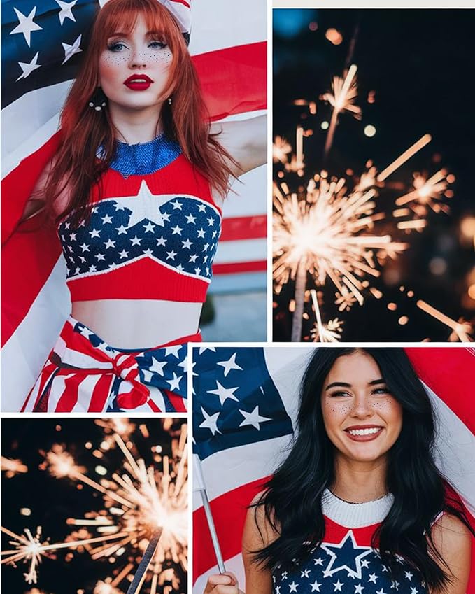 Blue Face Glitter - Waterproof and Long-Lasting Body Glitter Speckles, Sparkle Makeup Patches for Festivals and Parties (BLUE - 8 Sheets)