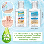 24 Pcs Mini Aloe Vera Gel 1oz Soothing Moisture Aloe Gel Travel Size Aloe Vera Gel Moisturizing Face Skin Aloe Vera Gel Bulk for Thank You Gifts Summer Beach Wedding Party Supplies (Beach)