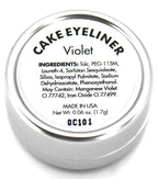 Matte Violet Eggplant Satin Lavender Deep Purple Cake Eyeliner & Pressed Eyeshadow, Water Activated Powder; Gluten & Cruelty Free