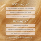 Prakti KhushiKiss Nourishing Lip Oil in Sparkling Chai, Hydrates & Plumps Lips, High-Shine Finish, with Hyaluronic Acid & Peptides, 0.17 oz