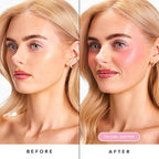 Sacheu Cheek STAY-N Liquid Blush for Cheeks — High Pigment, Buildable, Lightweight Cream Blush for Dewy & Radiant Flushed Cheeks — Long-lasting & Cruelty Free (I'm Cute)