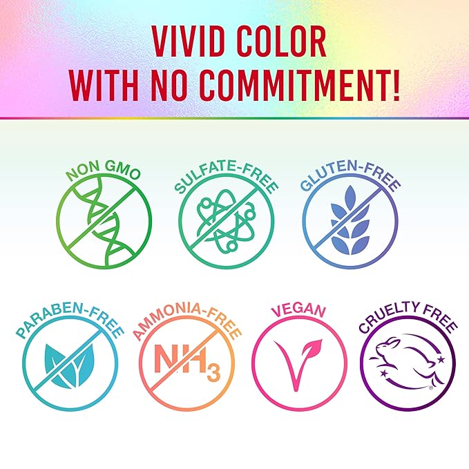 Punky Temporary Hair Color Spray, Cougar Red, Non-Damaging Spray-On Hair Dye Instant Vivid Hair Color, 3.5 oz, 1-Pack