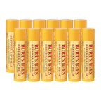 Burt's Bees Lip Balm - Original Beeswax 12 Count Pack in Bulk, Lip Moisturizer With Responsibly Sourced Beeswax, Tint-Free, Natural Origin Conditioning Treatment, 12 Tubes, 0.15 oz