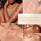 Body Glow Oil, SPF 45 PA+++, Sunscreen Body Oil with Rose Gold Mica, Moisturizing Coconut with Vitamin E, Glow Moisturizer, Lightweight, Water Resistant, 3.72 fl oz,ROSE