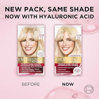 L'Oreal Paris Excellence Crème Permanent Hair Dye, Triple Care Hair Color with Pro-Keratine Complex for 100% Gray Hair Coverage, 9.5NB Lightest Natural Blonde, 1 Kit