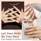 modelones Fall Nail Polish Set, 6 Colors Nude Brown Orange Metallic Bronze Quick Dry Mini Nail Lacquer Kit Shimmer Nail Art DIY Home Salon Manicure Gifts for Women Girls