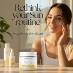 Tinted Beef Tallow Sun Balm - Reef Safe Mineral Formula with Non-Nano Zinc Oxide. Non-Toxic, Fragrance-Free, Organic Tallow Sunblock for Face & Body, Non-Greasy & Chemical-Free