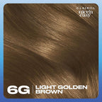 Clairol Nice'n Easy Permanent Hair Dye, 6G Light Golden Brown Hair Color, Pack of 1