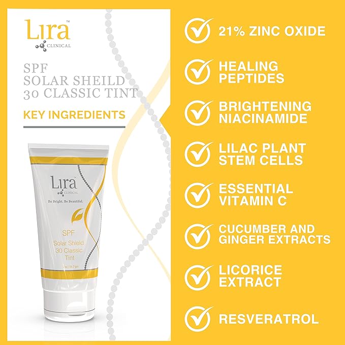 Lira Clinical Solar Shield 30 Classic Tint 2oz / 60ml