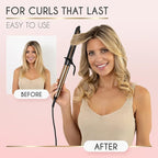 ELLA BELLA® Curling Iron 1 Inch • Professional Hair Curler • Curling Wand • Ceramic Curling Irons • Transform Your Look in Seconds • Suitable for All Hair Types • Say Goodbye to Heat Damage