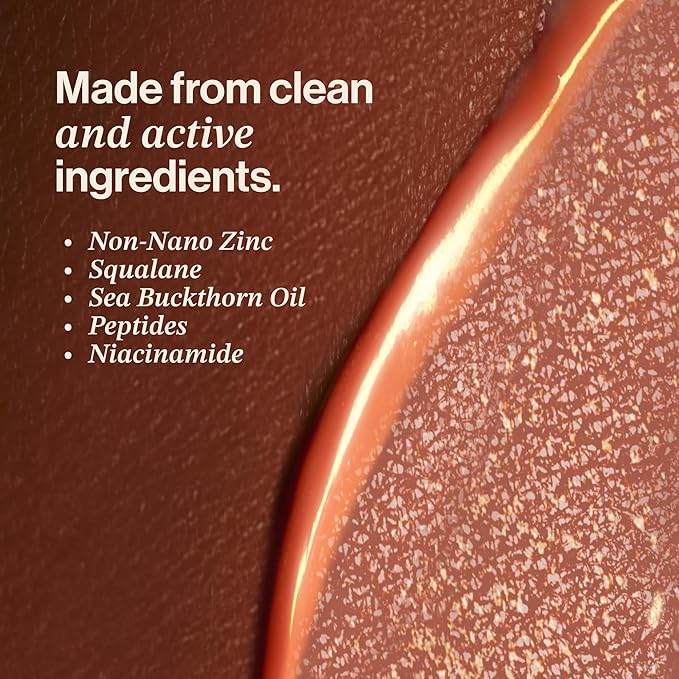 The One Warm Glow Daily Sun Cream SPF 30 – Hydrating Mineral Sunscreen for Face & Neck, Sensitive Skin Safe, with Zinc, Niacinamide, Squalane & Sea Buckthorn, 1 oz