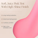 Prakti KhushiKiss Nourishing Lip Oil in Luscious Lychee, Hydrates & Plumps Lips, High-Shine Finish, with Hyaluronic Acid & Peptides, 0.17 oz