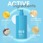 Oli G Total Refresh pH Balancing Shampoo – Lightweight Daily Cleanser for All Hair Types – With Marula Oil, Shea Butter & Quinoa Protein – Hydrating, Anti-Frizz Formula – 33.8 fl oz