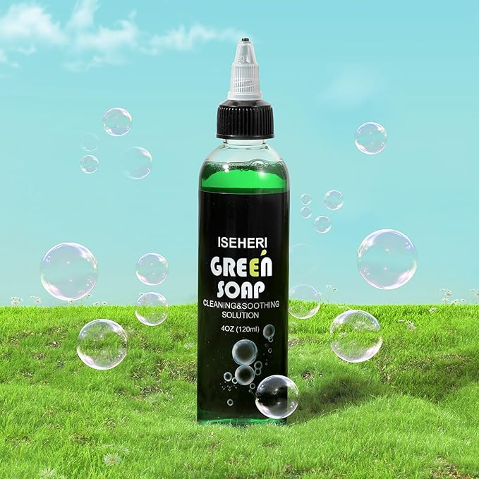 2PCS Ultra Concentrated Green Soap Tattoo 4OZ with Foaming Bottle 120ml, Tattoo Supplies for Tattoos Piercings, Clean Skin Equipment