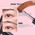 lilybyred Skinny Mes Brow Mascara | Korean 1.5mm Ultra-Slim Brush Eyebrow Mascara, Precision Application, Natural-Looking Finish, Smudge-Proof, Clump-Free, Long-Lasting, 0.12 oz. (01 Light Brown)