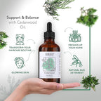 HBNO Cedarwood Essential Oil - Huge 4 oz (120ml) Value Size - Natural Cedarwood Oil - Perfect for Cleaning, Aromatherapy, DIY, Soap & Diffuser