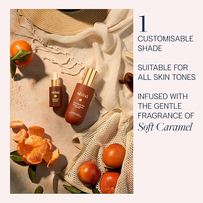 WHIND Hydrating Self-Tanning Body Mist – Lightweight Bronzing Spray with Hyaluronic Acid & Glycerin for a Natural Tan – 200ml