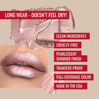 Runway Rogue ‘Soft Box’ Nude-Pink Pearl Glam Shimmer Long Wear Liquid Lipstick Bundle with ‘Spotlight’ Matte Light-Beige Designer Liner Lip Liner