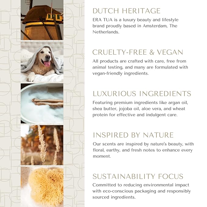 Fresh Linen Daily Moisture Shampoo| Dutch Made & Formulated Moisture Repairing Shampoo for Dry and Damaged Hair | Scent of Bergamot, Jasmine & Rose | 250 ml