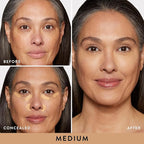 LAURA GELLER NEW YORK The Ideal Fix Concealer - Medium - Buildable Medium to Full Coverage Liquid Concealer - Covers Under Eye Dark Circles & Blemishes - Long-Lasting