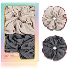 2Pcs Big Hair Scrunchies for Women, Fashion No Crease Hair Ties for Thin Thick Hair,Soft Hair Bands No Damage for Girls, Ideal Gifts for Women (Set 11)