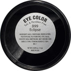 Eclipse Shimmering Glitter Black Onyx Chrome Dark Grey Pressed Powder Single Vegan Eyeshadow; Talc, Paraben & Cruelty Free
