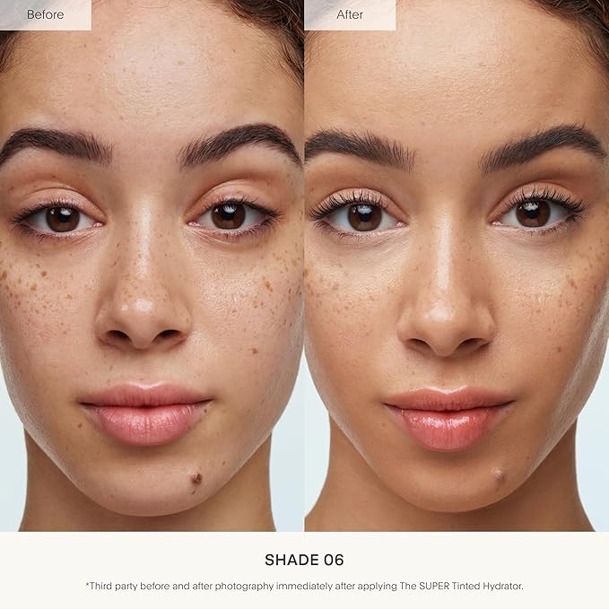 U Beauty The Super Tinted Hydrator Hyaluronic Acid Moisturizing Cream - Mega-Dose Skin Hydrator for Supple, Smooth, and Softer-Looking Skin For Up To 48 Hours - Shade 6-1.0 oz