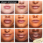 Pure Illumination Light-Up Lip Gloss with LED-Lit Applicator Brush + Side Mirror, Non-Sticky, Moisturizing Hydrating Lip Glosses with Lanolin, Jojoba Oil, & Vitamin E, Clear