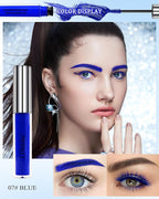 Tinted Eyebrow Mascara Gel- 1Pcs Long-lasting Waterproof Smudge-proof Blue Brow Glue Colored Liquid Mascara,Tinted Brow Filler Curling Mascaras, Christmas Eye Makeup Gift for Women Girl-07