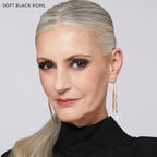 LAURA GELLER NEW YORK Kajal Longwear Kohl Eyeliner Pencil - Soft Black Kohl - Caffeine and Vitamin E - Smooth & Blendable Liner - Built-In Sharpener