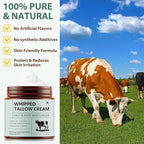 Beef Tallow for Skin, Beef Tallow Moisturizer, 8.4 oz Organic Whipped Grass Fed Beef Tallow with Honey Cream for Face & Body, Unscented