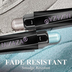 Blue Eyeshadow Stick Makeup Set 10PCS, Neutral Shimmer And Matte Cream Eye Shadow Palette, Metallic Bronze Smoky Eyeliner Brightener Crayon Pencil Kit, Ideal Gift for Women -Mint Chocolate