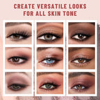 6 Colors Mini Eyeshadow Makeup Palette Rosy Neutral Nude Eye Shadow Shimmer & Matte Make Up Pallet with Mirror Highly Pigmented Long Lasting Waterproof Travel Size Gift Kit 02