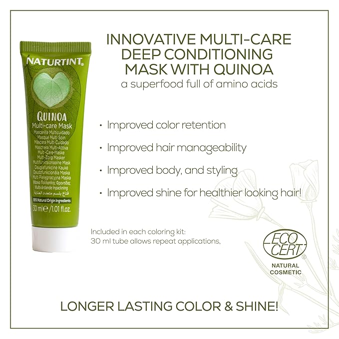 Naturtint 2NB Blue Black Permanent Hair Color (Pack of 1), Ammonia Free, Vegan, Cruelty Free, up to 100% Gray Coverage, Long Lasting Results (Packaging may vary)