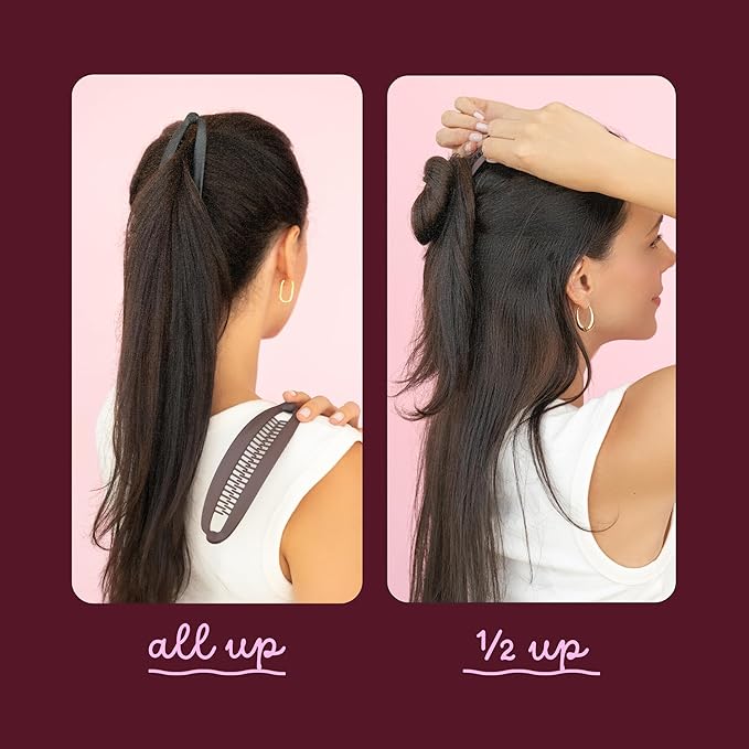 Cobana Banana Clip Hair Clips - Volumizing Hair Claw Clips & Hair Styling Accessories for Thick & Thin Hair - Large 6'' Set of 2 (Neutral)