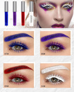 Eyebrow Mascara Gel-1Pcs Longlasting Waterproof Smudgeproof White Tinted Eyebrow Glue Colored Liquid Mascara Brow Gel,Tinted Brow Filler,Curling Tubing Mascaras,Halloween Eye Makeup Gift for Women-10