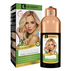 HERBBY Hair Color Shampoo for Gray Hair Coverage&Color Transform with 9 Herbal Extracts –Long Lasting(6-8 Weeks),Shiny,Evenly Colored,Instant Hair Dye Shampoo&Conditioner,500 Ml (LUXURY BLONDE COLOR)