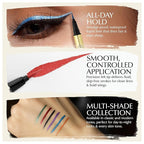 Liquid Eyeliner - Hypoallergenic Eyeliner with Fine Brush Tip, Long-Lasting Waterproof Eye Liner - Cruelty-Free, Vegan, Hypoallergenic, Gluten-Free, Smooth Liquid Eye Liner - 6 Shades Gift Set