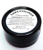 Matte Chocolate Truffle Brown Cake Eyeliner & Pressed Eyeshadow, Water Activated Powder; Gluten & Cruelty Free