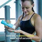 TRIHARD Chlorine Removal Body Wash Travel Size, Protects and Hydrates Sensitive Skin from Pool and Ocean, Travel Essentials for Post Swim Chlorine Skin Protection (Pack of 25)