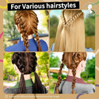 Teenitor Elastic Hair Bands, Rubber Bands for Hair, Small Hair Ties, 300pcs, Light Brown