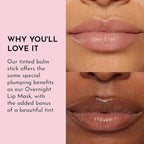 LAWLESS Women's Forget the Filler Lip Plumping Line Smoothing Tinted Balm, Pink Marshmallow, 0.09 Ounce