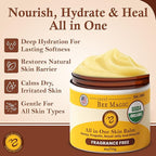 Sweet Bee Magic All In One Healing Organic Balm - Natural Skin Healing Cream, Beeswax Balm for Dry Skin, Face & Body Moisturizer - Certified Organic, All Natural Aid - (4oz Each, 24oz Total)