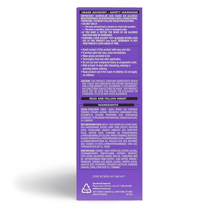 SoftSheen-Carson Dark and Lovely Fade Resist Rich Conditioning Color, Jet Black 371